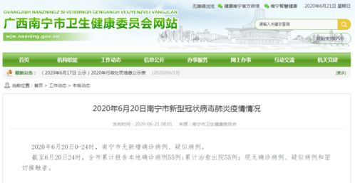 廣西6月20日無新增病例，現(xiàn)有1例外省病例密切接觸者，本地及異地代繳費服務(wù)持續(xù)運行